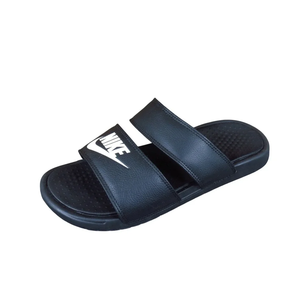 Nike Benassi Duo Ultra Women Sandals Size 9 Sport Pool Beach Slides Black White